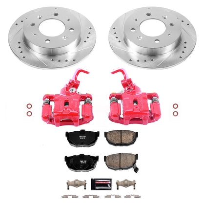 PowerStop Rear Z23 Evolution Sport Brake Kit w/ Calipers | Kia Spectra (04-09) (KC5905)