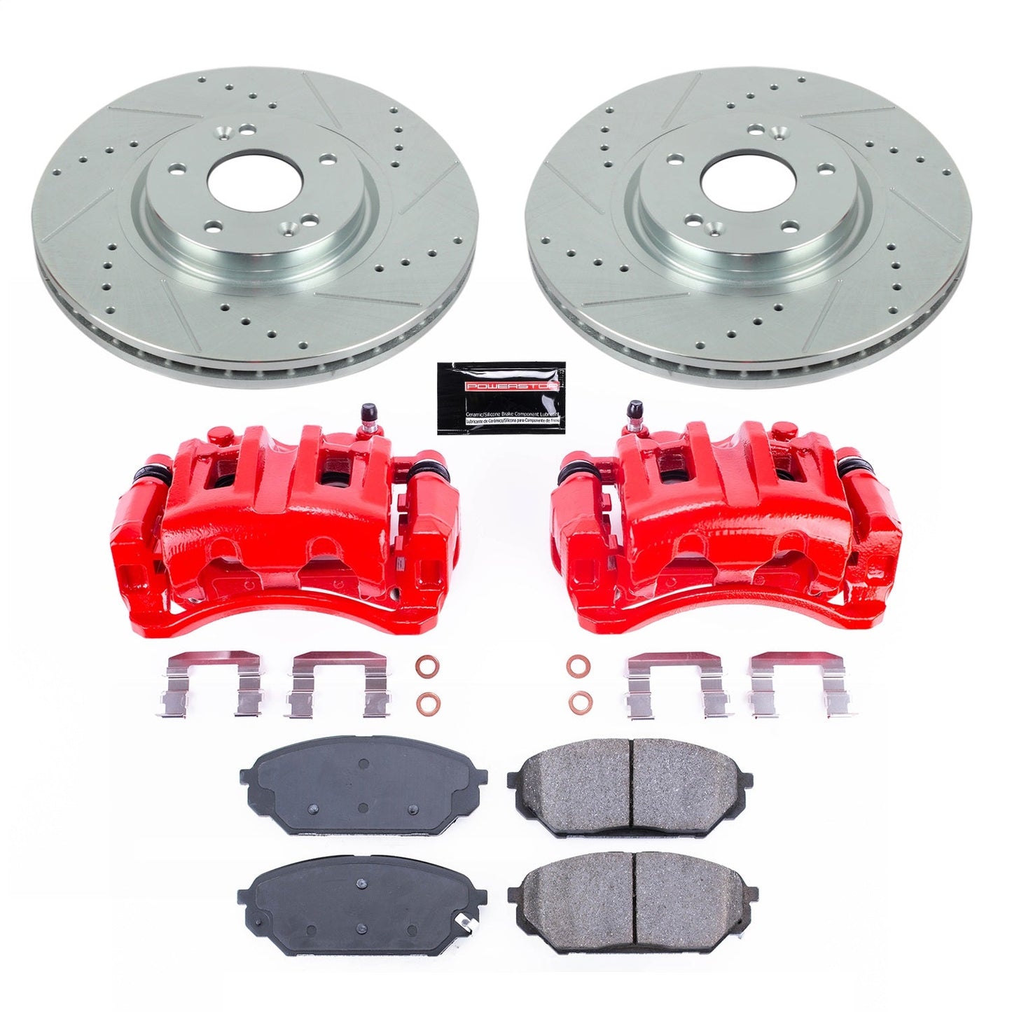 PowerStop Front Z23 Evolution Sport Brake Kit w/ Calipers | Hyundai Veracruz (07-12) (KC5918)