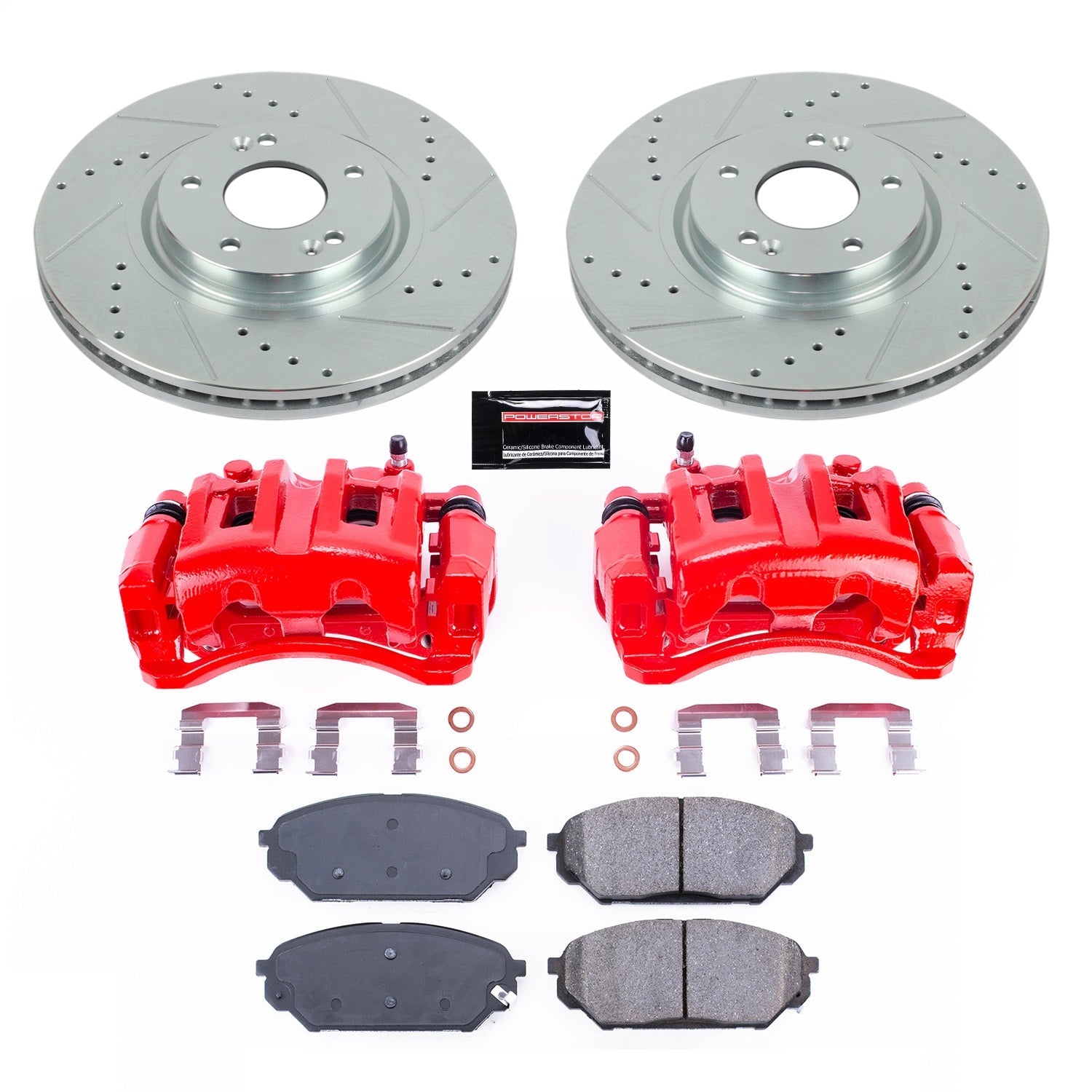 PowerStop Front Z23 Evolution Sport Brake Kit w/ Calipers | Hyundai Veracruz (07-12) (KC5918)