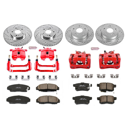 PowerStop Front & Rear Z23 Evolution Sport Brake Kit w/ Calipers | Honda Accord (11) (KC5935)