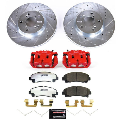 PowerStop Front Z26 Street Kit w/ Calipers | Honda Ridgeline (12-14) (KC5939-26)