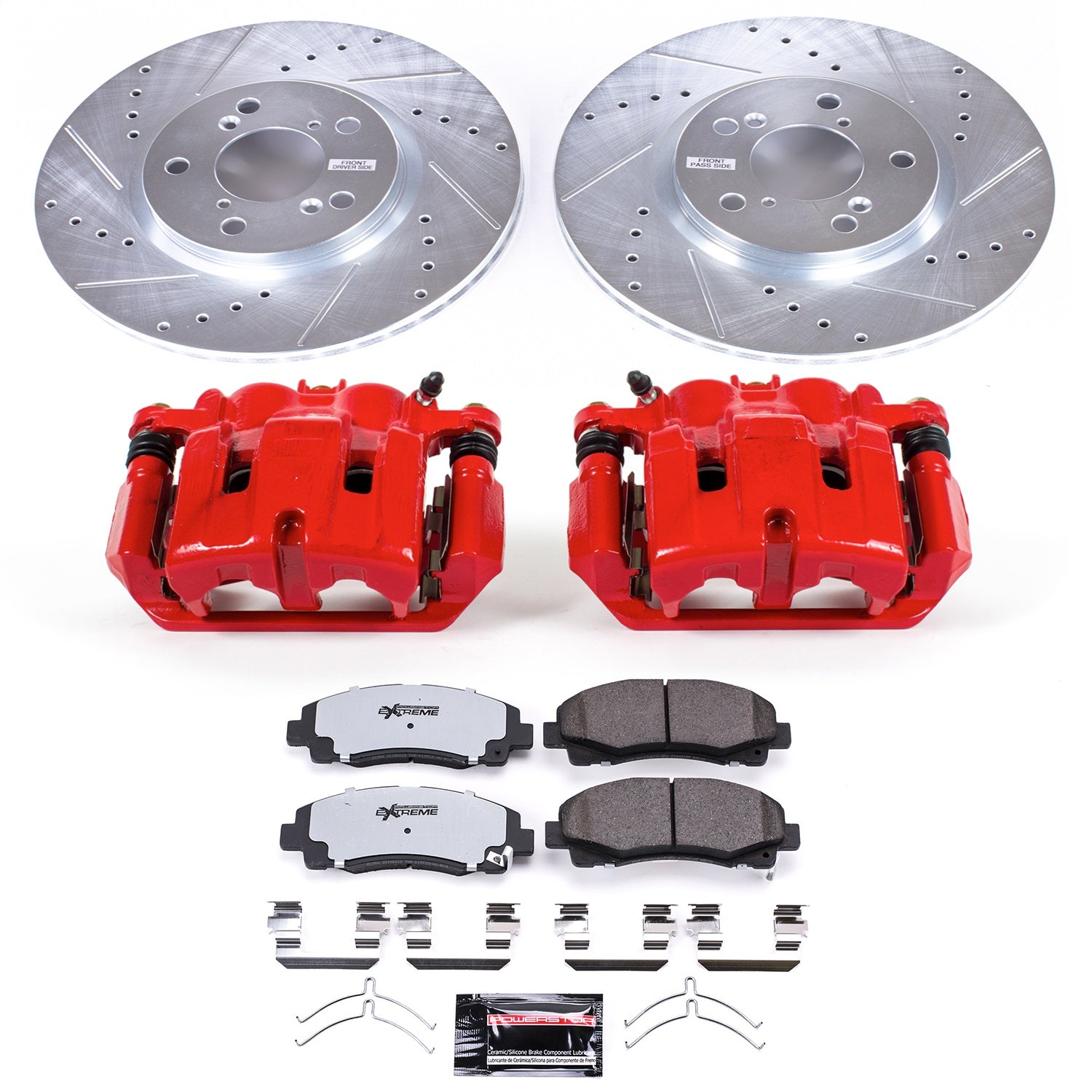 PowerStop Front Z36 Truck & Tow Kit w/ Calipers | Honda Ridgeline (12-14) (KC5939-36)