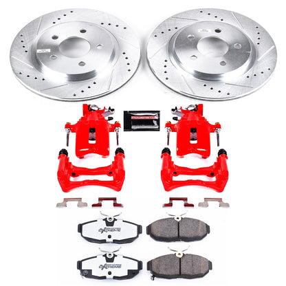 PowerStop Rear Z26 Street Warrior Brake Kit w/ Calipers | Ford Mustang (12) (KC5941-26)