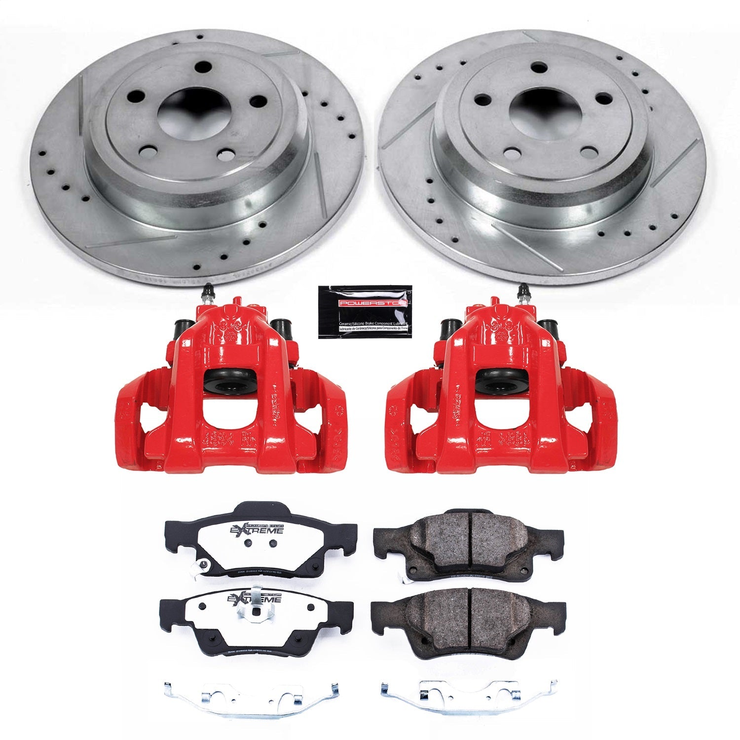 PowerStop Rear Z36 Truck & Tow Brake Kit w/ Calipers | Dodge Durango (11-17) (KC5950-36)