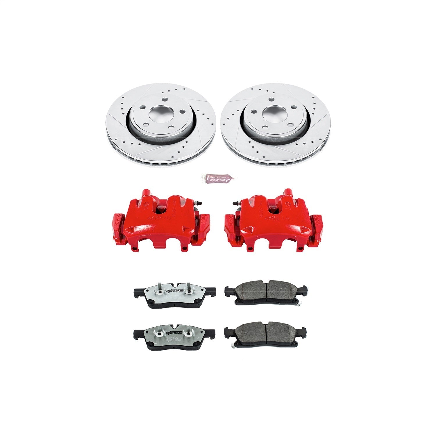 PowerStop Front Z26 Street Brake Kit w/ Calipers | Jeep Grand Cherokee (11-16) (KC5951-26)