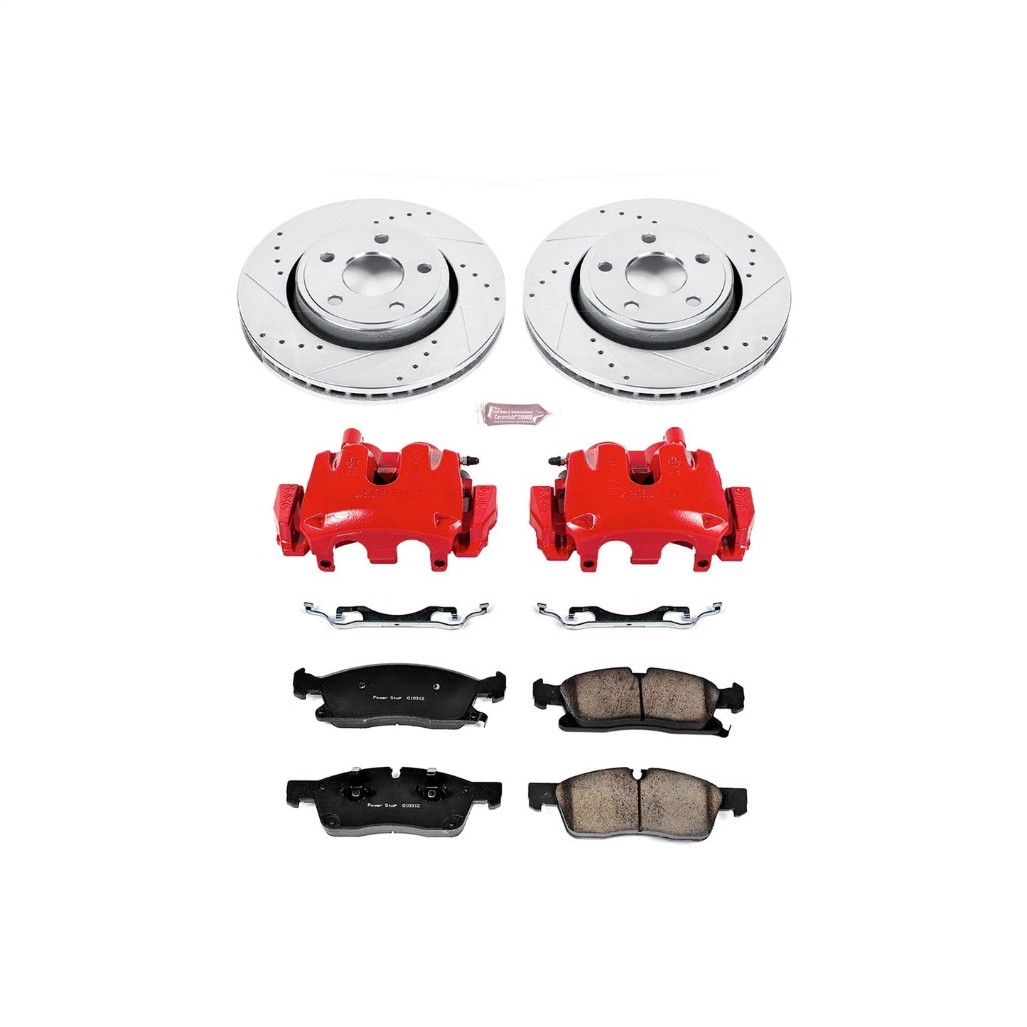 PowerStop Front Z23 Evolution Sport Brake Kit w/ Calipers | Dodge Durango (11-17) (KC5951)