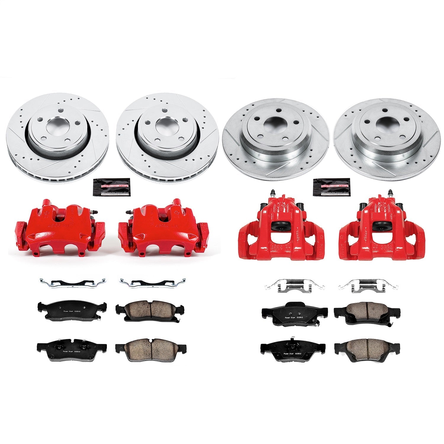 PowerStop Front & Rear Z23 Evolution Sport Brake Kit w/ Calipers | Dodge Durango (11-17) (KC5952)