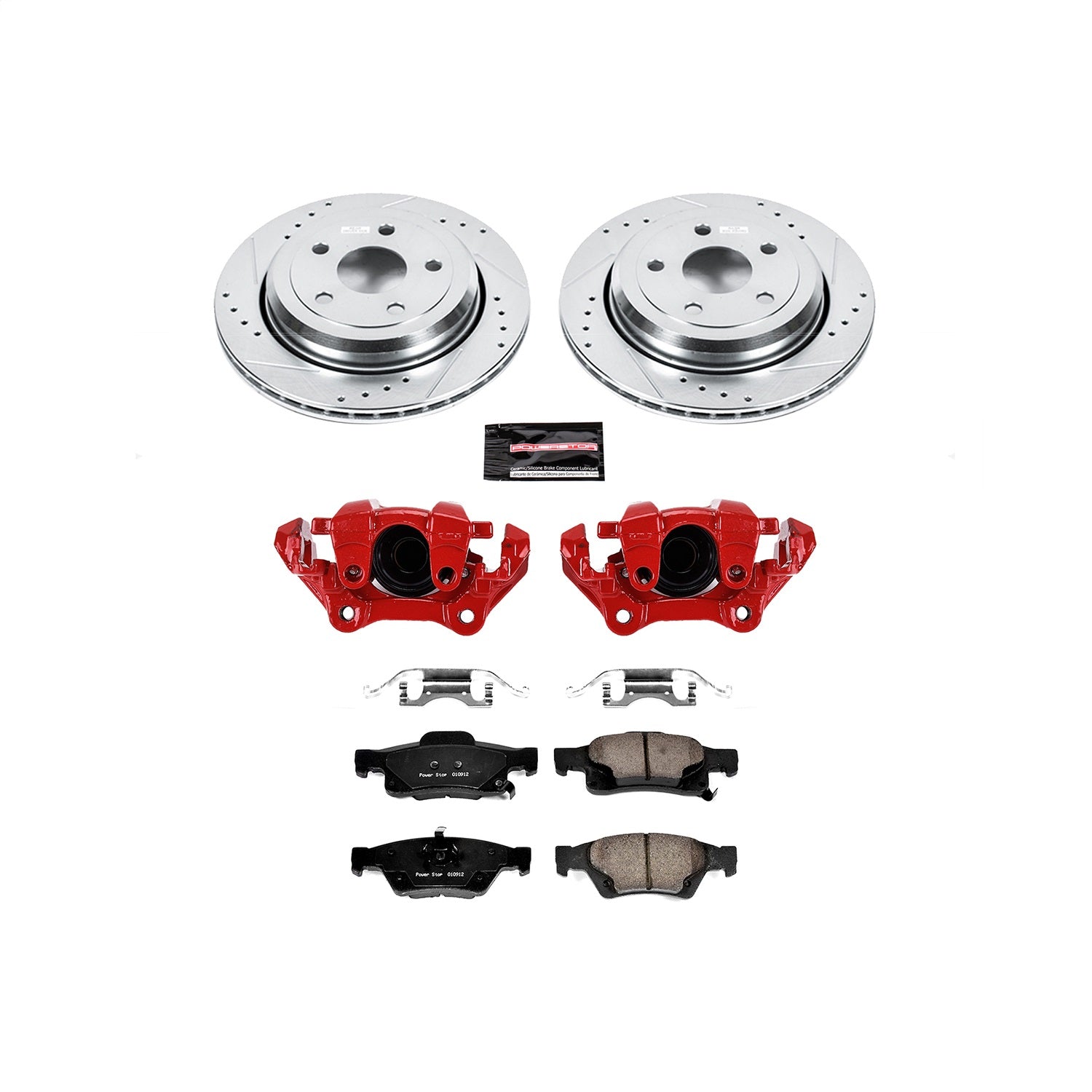 PowerStop Rear Z23 Evolution Sport Brake Kit w/ Calipers | Dodge Durango (11-17) (KC5953)