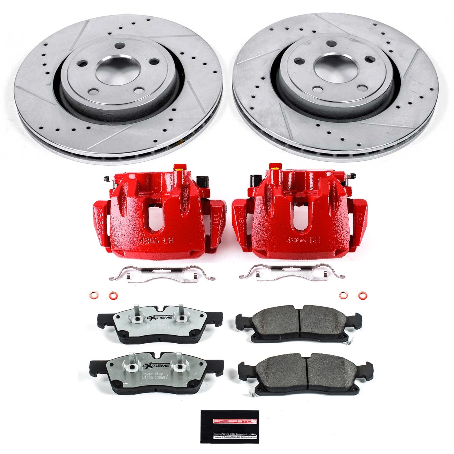 PowerStop Front Z26 Street Brake Kit w/ Calipers | Jeep Grand Cherokee (11-12) (KC5954-26)