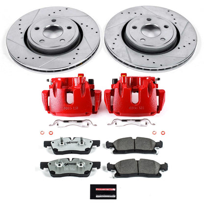 PowerStop Front Z26 Street Brake Kit w/ Calipers | Jeep Grand Cherokee (11-12) (KC5954-26)