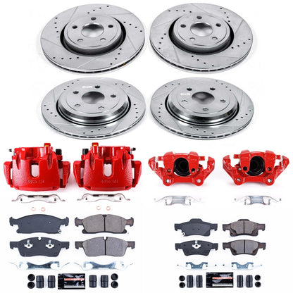 PowerStop Front & Rear Z23 Evolution Sport Brake Kit w/ Calipers | Dodge Durango (11-17) (KC5955)