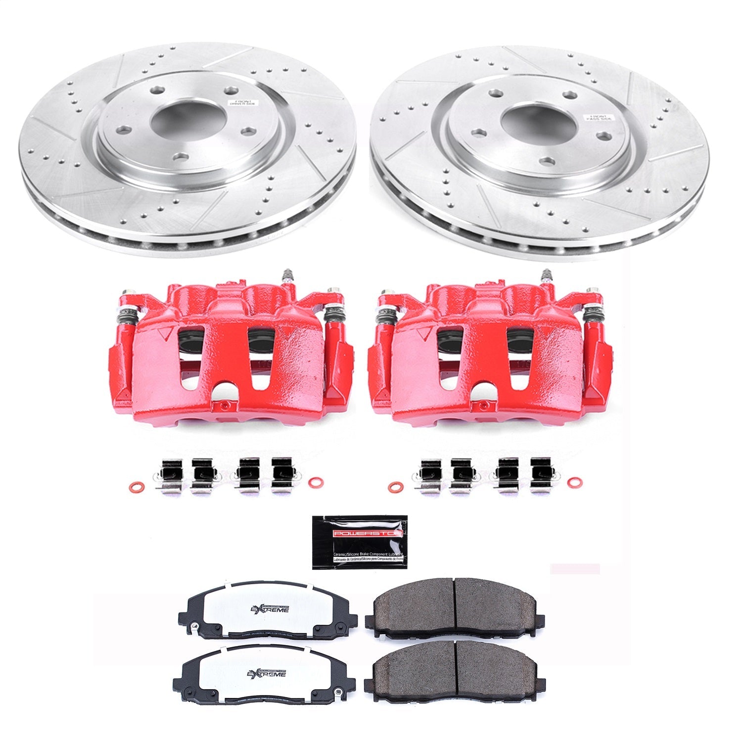 PowerStop Front Z36 Truck & Tow Kit w/ Calipers | Volkswagen Routan (12-14) (KC5959-36)