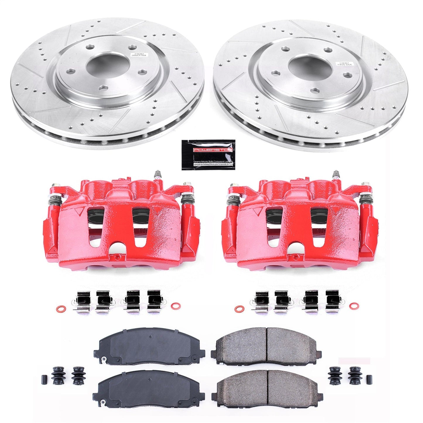 PowerStop Front Z23 Evolution Sport Brake Kit w/ Calipers | Chrysler Pacifica 2017 (KC5959)