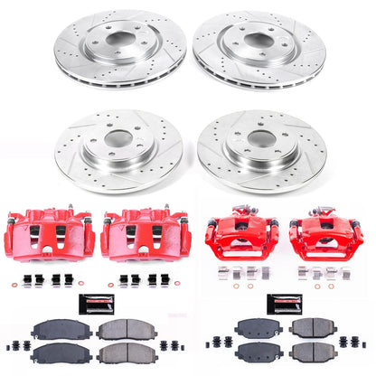 PowerStop Front & Rear Z23 Evolution Sport Brake Kit w/ Calipers | Chrysler Town & Country (12-16) (KC5960)