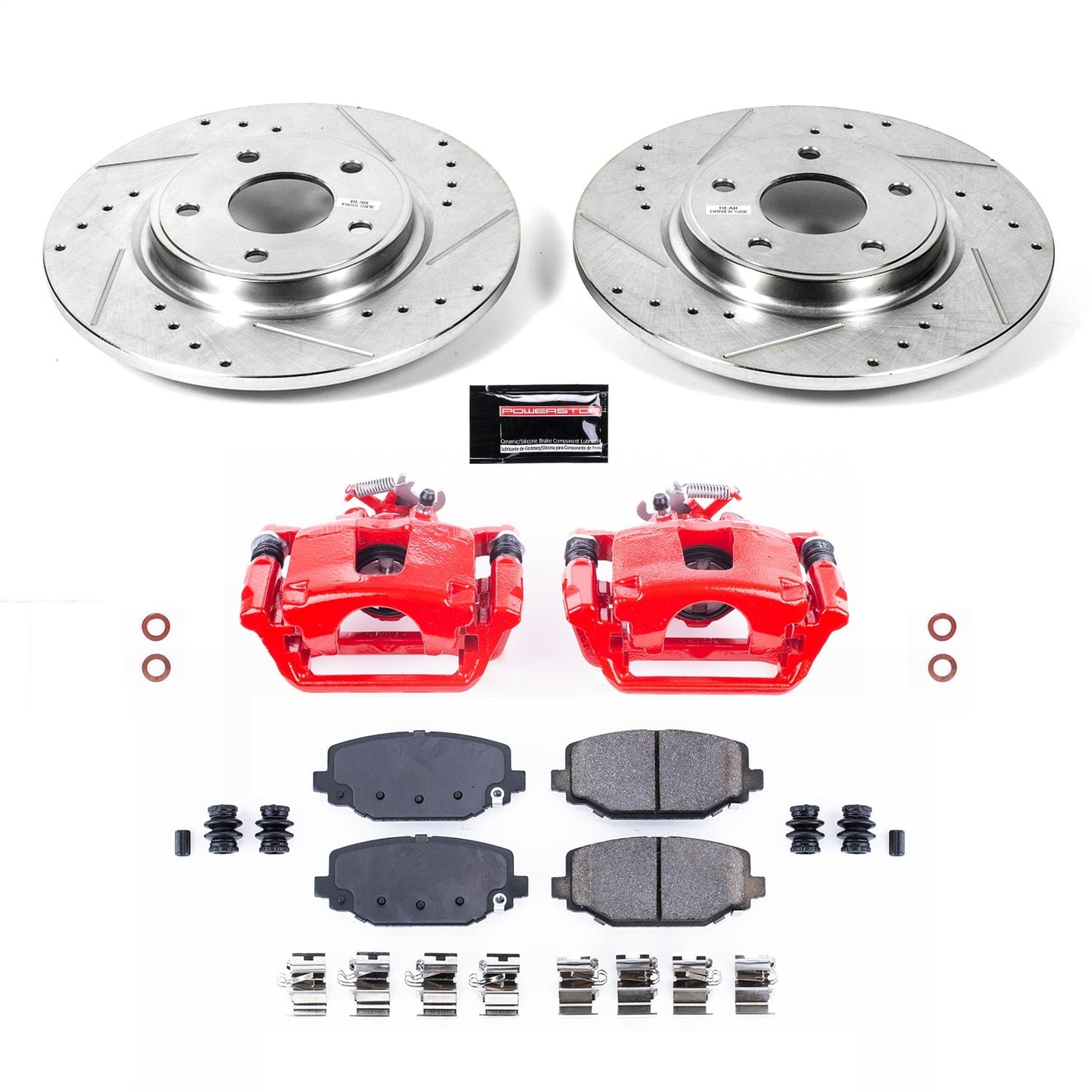 PowerStop Rear Z23 Evolution Sport Brake Kit w/ Calipers | Chrysler Town & Country (12-16) (KC5961)