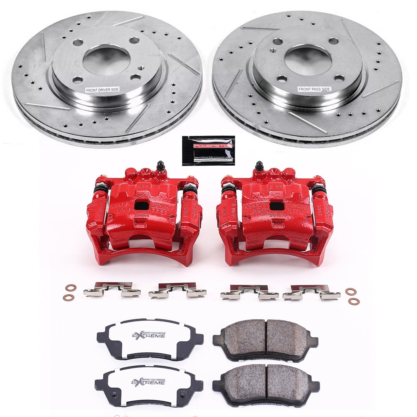 PowerStop Front Z26 Street Warrior Brake Kit w/ Calipers | Ford Fiesta (11-19) (KC5969-26)