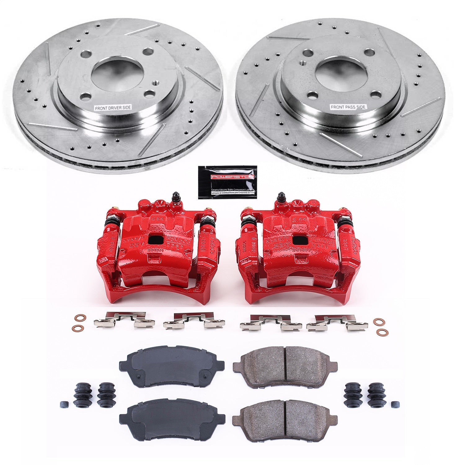 PowerStop Front Z23 Evolution Sport Brake Kit w/ Calipers | Ford Fiesta (11-19) (KC5969)