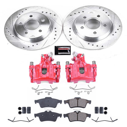 PowerStop Rear Z23 Evolution Sport Brake Kit w/ Calipers | Ford Focus (12-18) (KC5975)