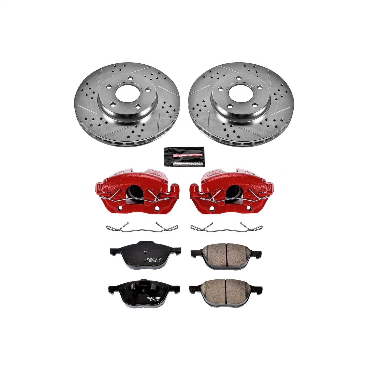 PowerStop Front Z23 Evolution Sport Brake Kit w/ Calipers | Ford C-Max (13-18) (KC5976A)
