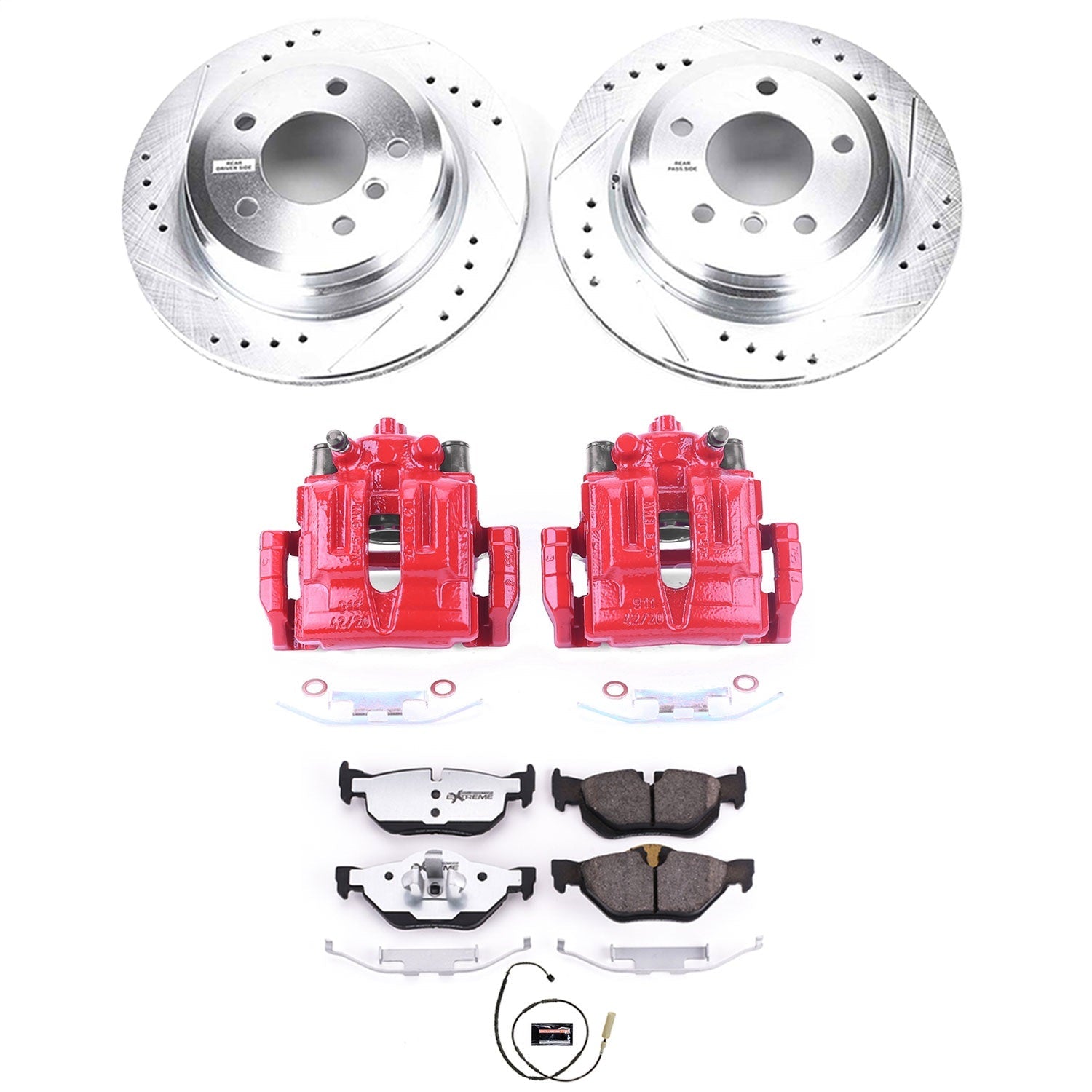 PowerStop Rear Z26 Street Warrior Brake Kit w/ Calipers | BMW 328i (11-13) (KC5980-26)