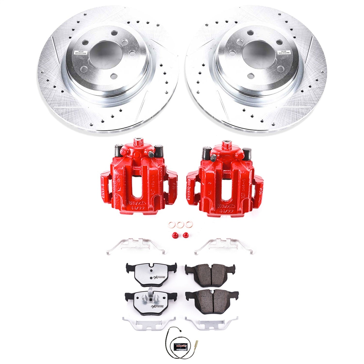 PowerStop Rear Z26 Street Warrior Brake Kit w/ Calipers | BMW 335i (11-13) (KC5982-26)