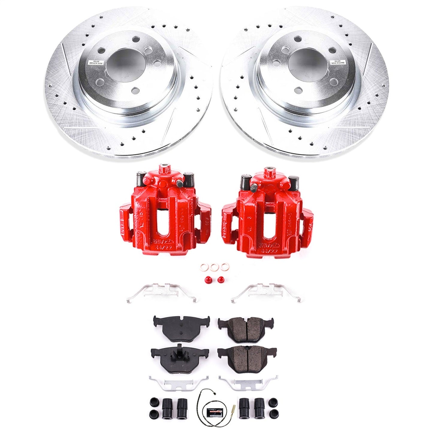 PowerStop Rear Z23 Evolution Sport Brake Kit w/ Calipers | BMW 335i (11-13) (KC5982)