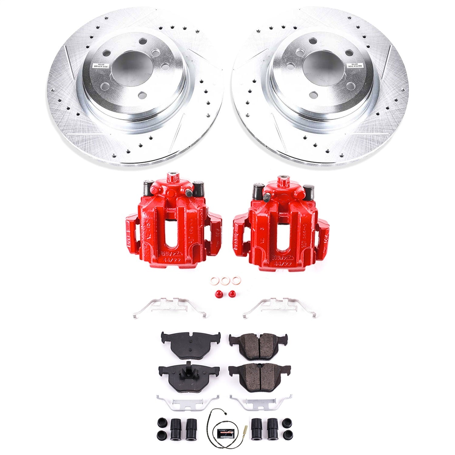 PowerStop Rear Z23 Evolution Sport Brake Kit w/ Calipers | BMW 335i (11-13) (KC5982)