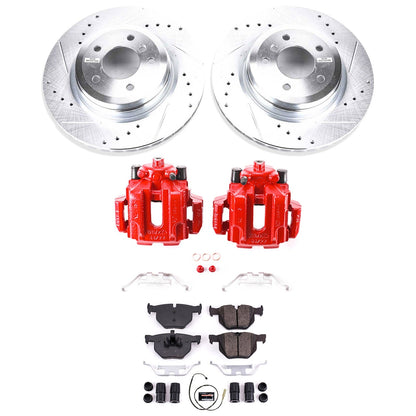 PowerStop Rear Z23 Evolution Sport Brake Kit w/ Calipers | BMW 335i (11-13) (KC5982)