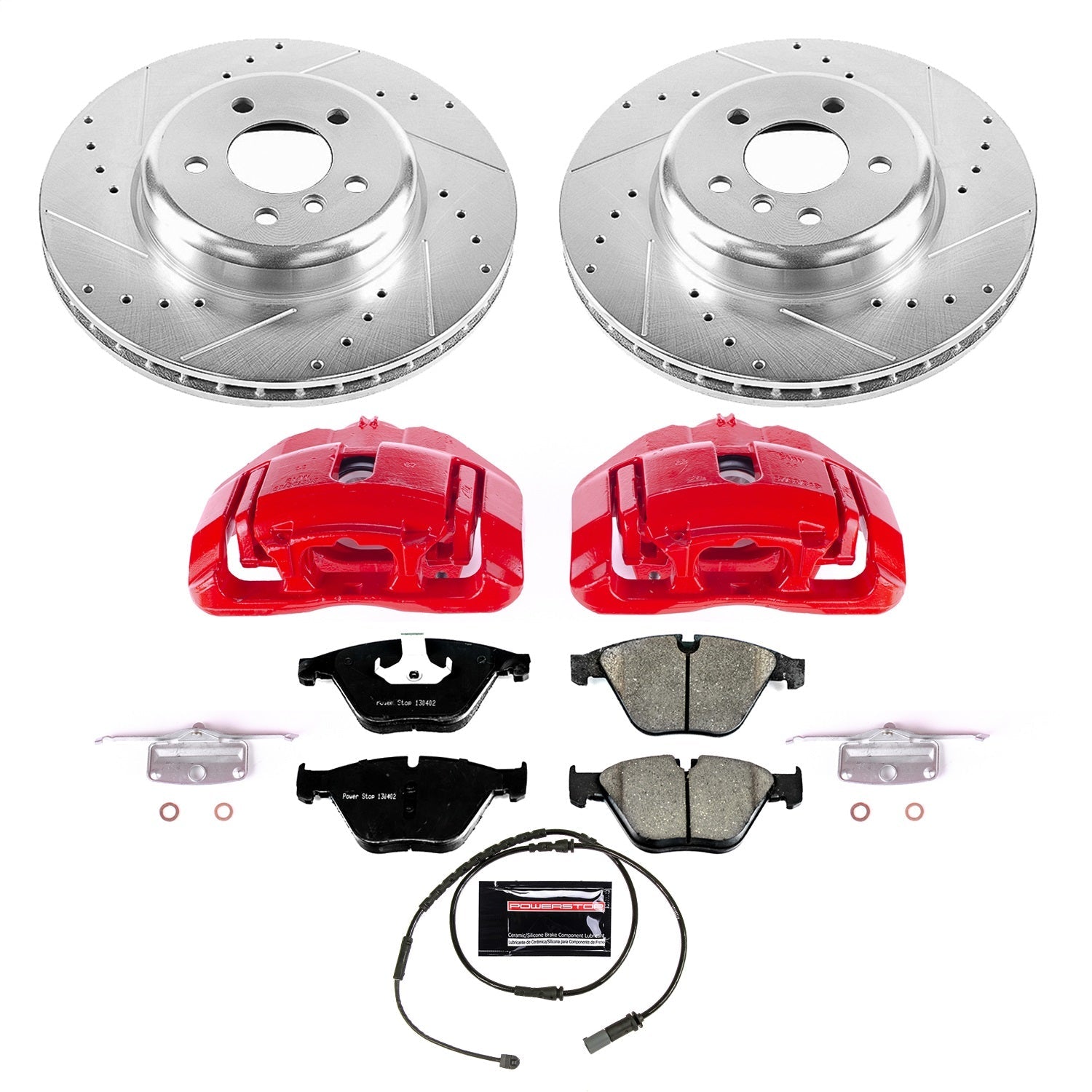PowerStop Front Z23 Evolution Brake Kit w/ Calipers | BMW 535i (2011) (KC6020)