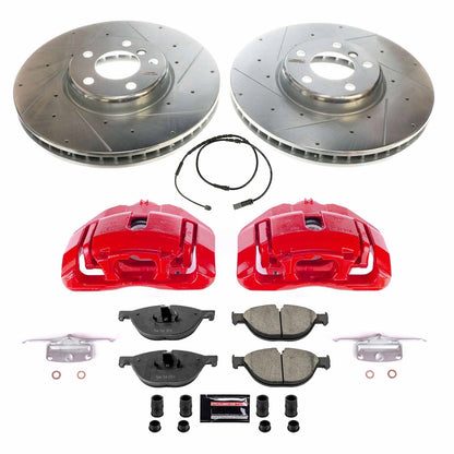PowerStop Front Z23 Evolution Brake Kit w/ Calipers | BMW ActiveHybrid 7 (13-15) (KC6026)