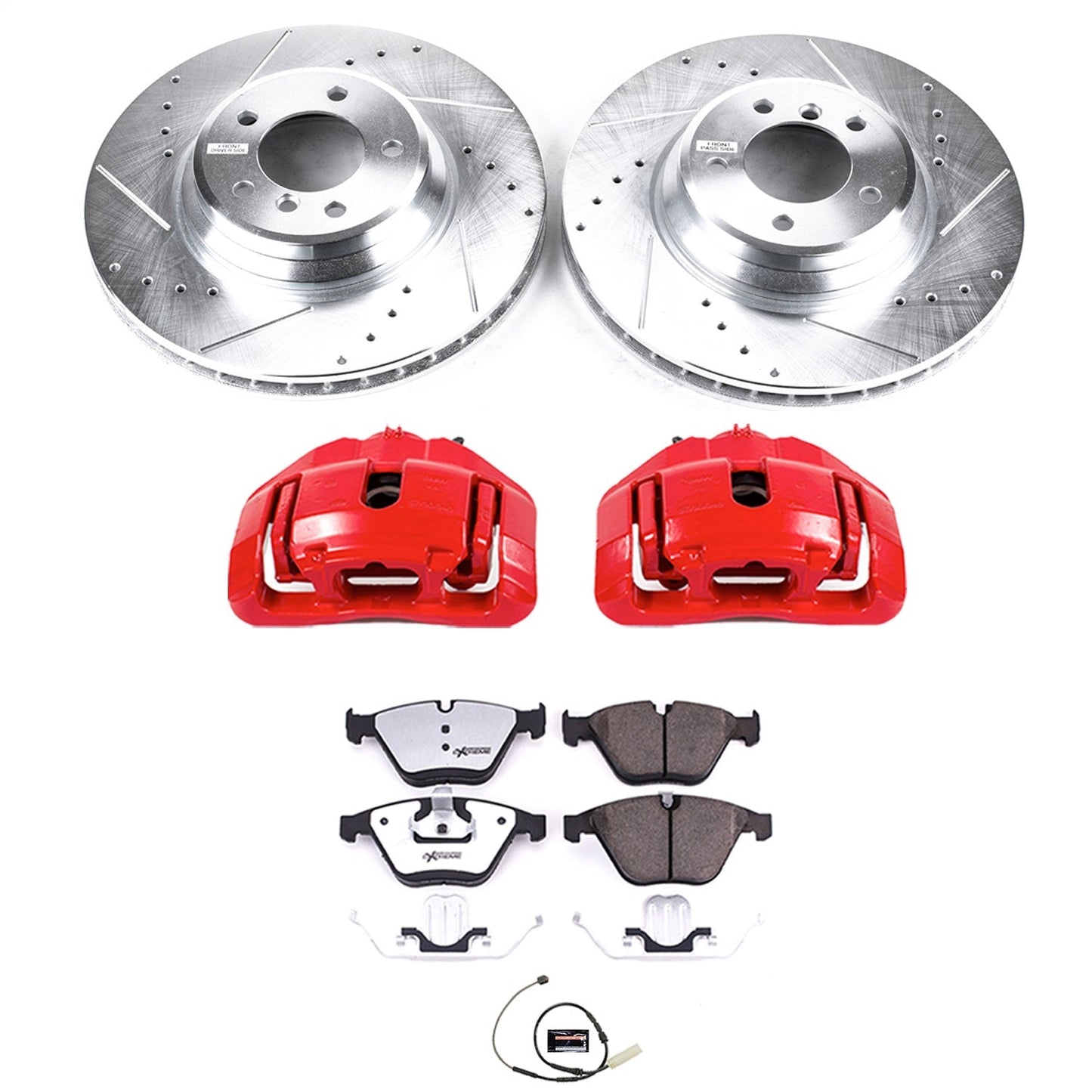 PowerStop Front Z26 Street Brake Kit w/ Calipers | BMW 335is (11-13) (KC6055-26)
