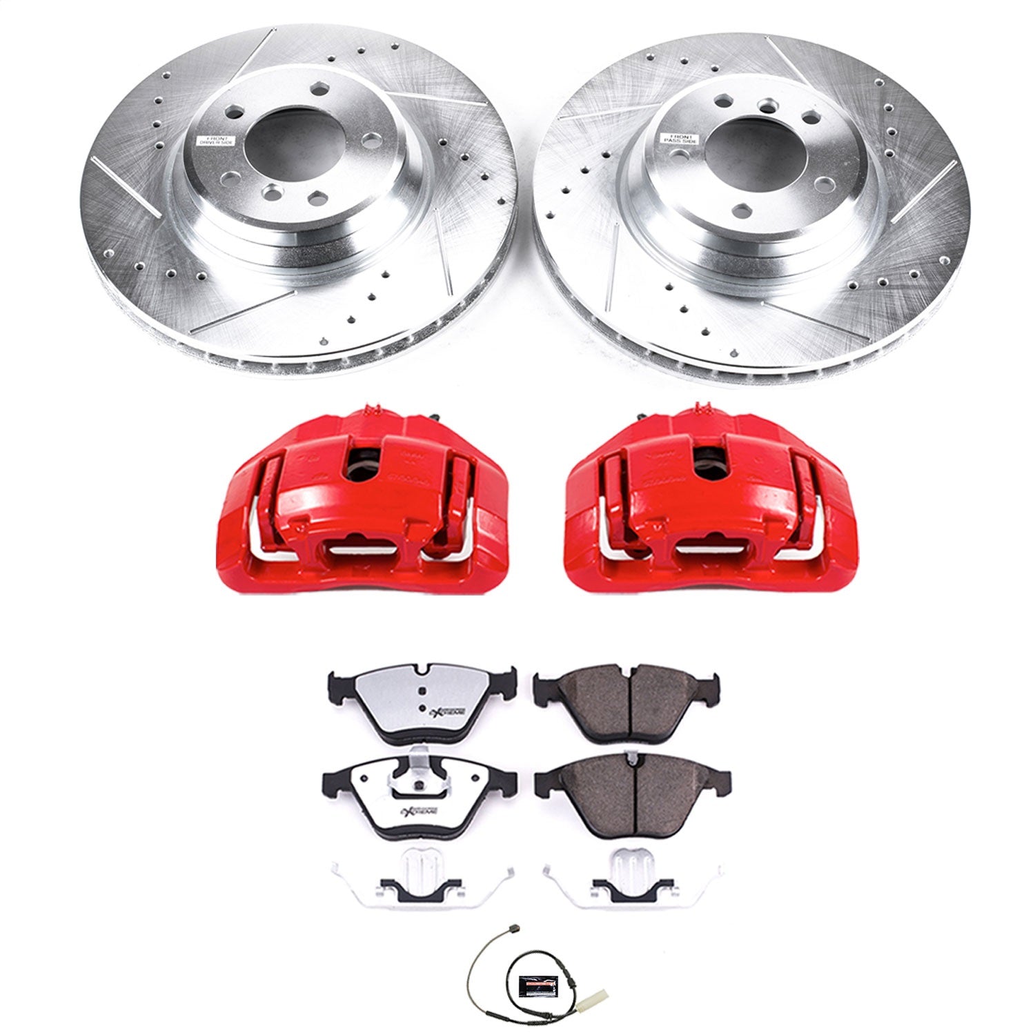 PowerStop Front Z26 Street Brake Kit w/ Calipers | BMW 335is (11-13) (KC6055-26)