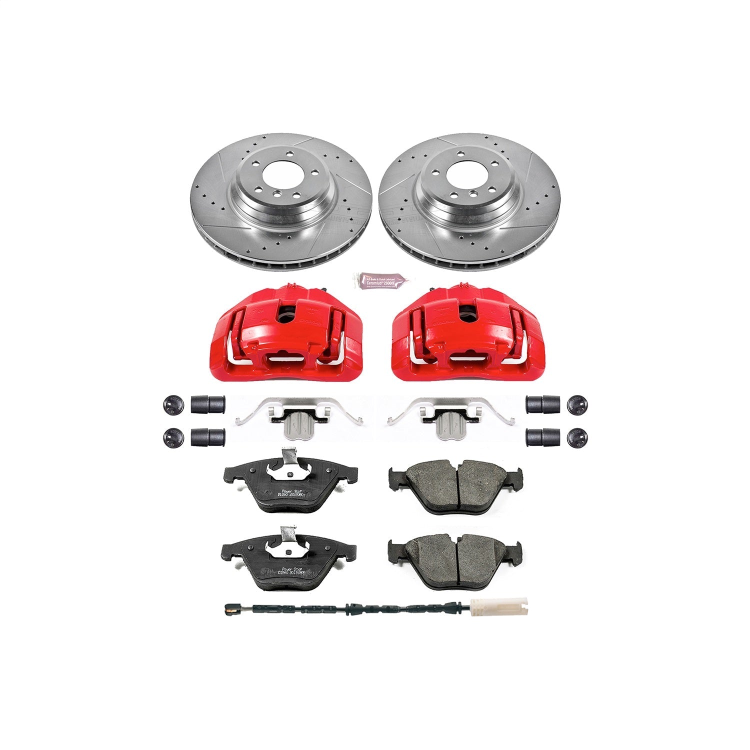 PowerStop Front Z23 Evolution Sport Brake Kit w/ Calipers | BMW 335d (2011) (KC6055)