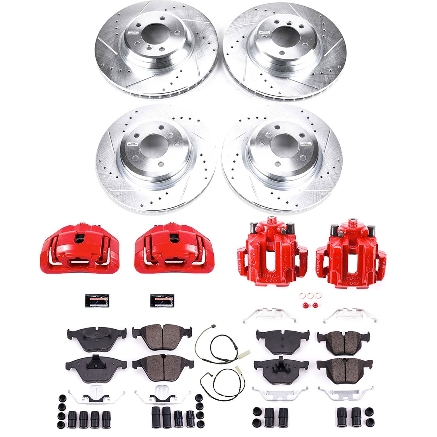 PowerStop Front & Rear Z23 Evolution Sport Brake Kit w/ Calipers | BMW 335d (11) (KC6056)