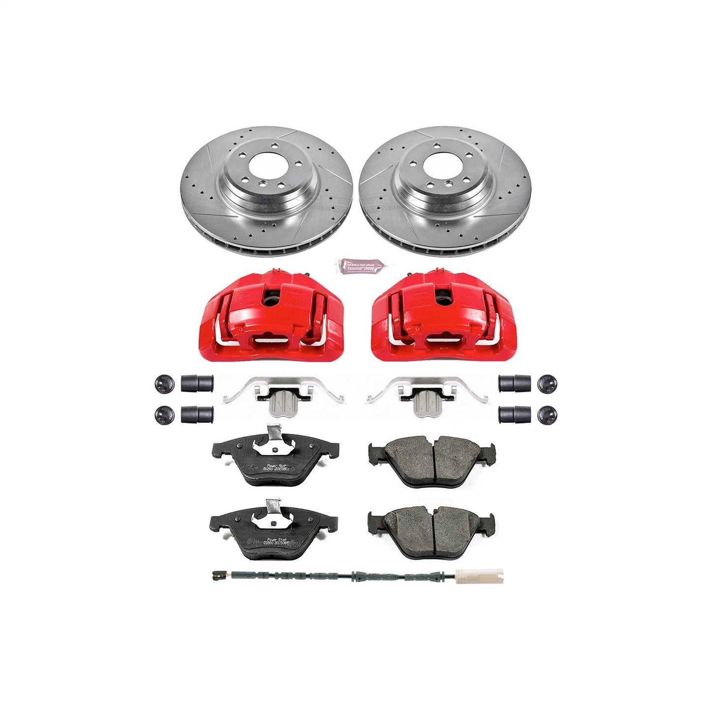PowerStop Front Z23 Evolution Sport Brake Kit w/ Calipers | BMW 335i xDrive (11-13) (KC6058)