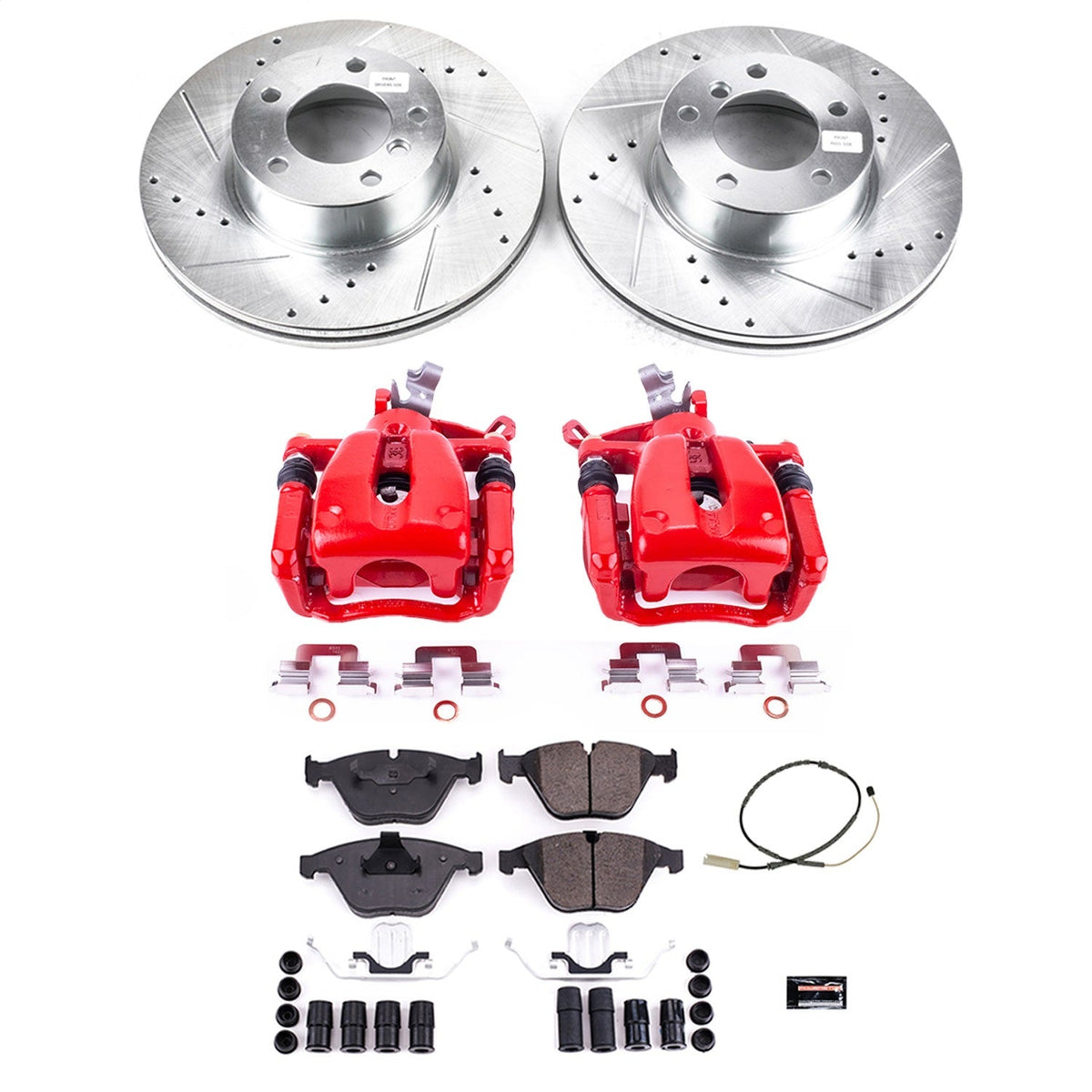 PowerStop Front Z23 Evolution Sport Brake Kit w/ Calipers | BMW 328i xDrive (11-12) (KC6073)