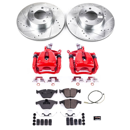 PowerStop Front Z23 Evolution Sport Brake Kit w/ Calipers | BMW 328i xDrive (11-12) (KC6073)