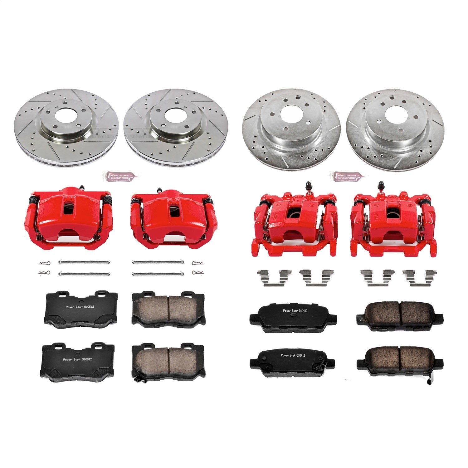 PowerStop Front & Rear Z23 Evolution Sport Brake Kit w/ Calipers | Nissan Maxima (09-14) (KC6075)