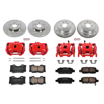 PowerStop Front & Rear Z23 Evolution Sport Brake Kit w/ Calipers | Nissan Maxima (09-14) (KC6075)