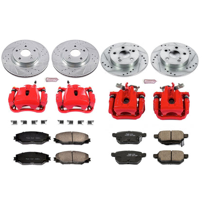 PowerStop Front & Rear Z23 Evolution Sport Brake Kit w/ Calipers | Scion tC (11-16) (KC6076)