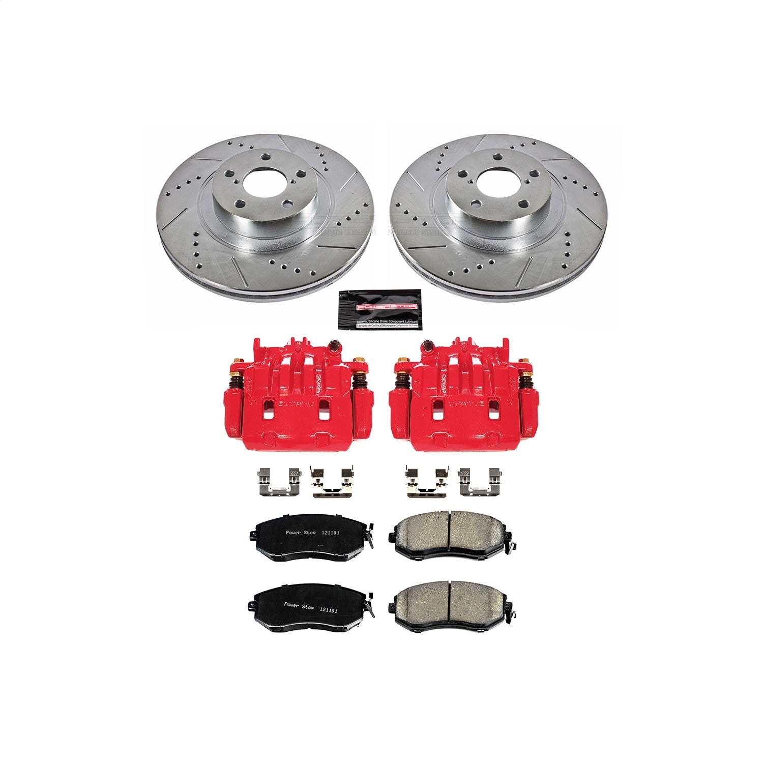PowerStop Front Z23 Evolution Sport Brake Kit w/ Calipers | Scion FR-S (13-16) (KC6082A)