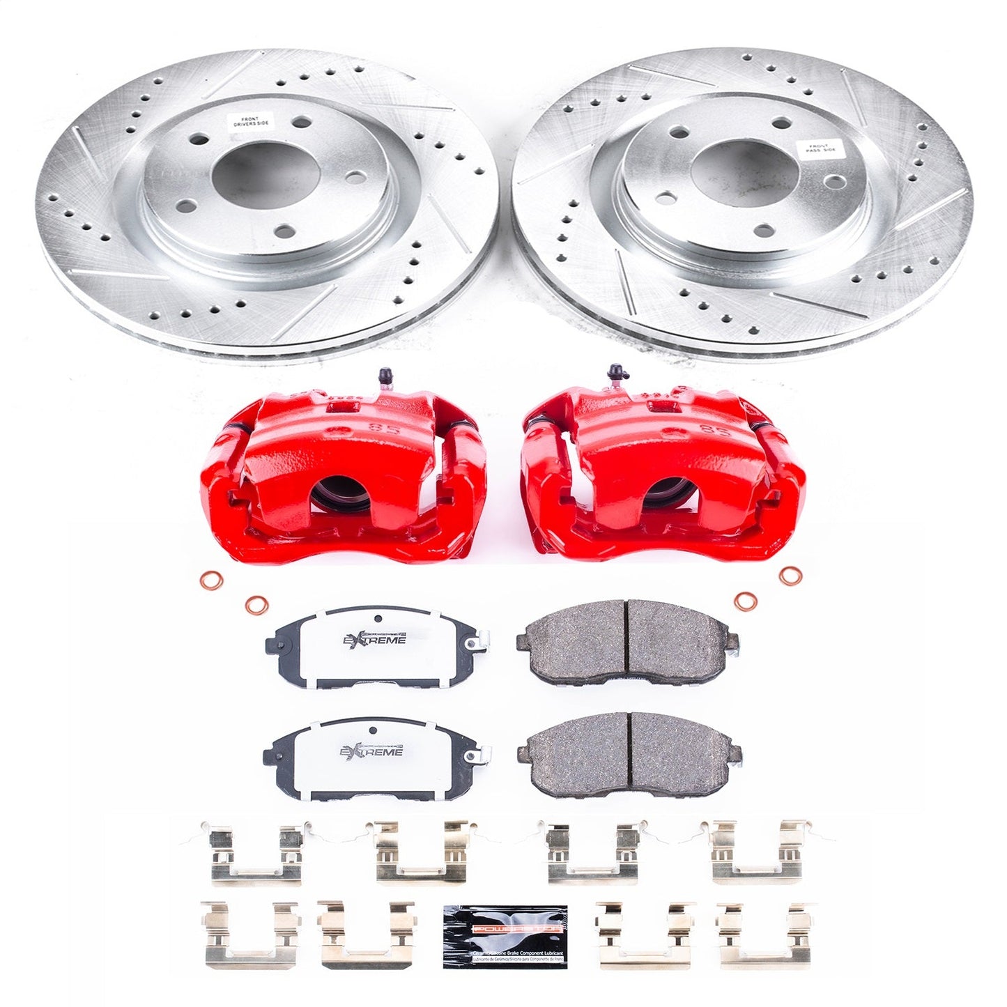 PowerStop Front Z26 Street Warrior Brake Kit w/ Calipers | Nissan Juke (11-17) (KC6094-26)