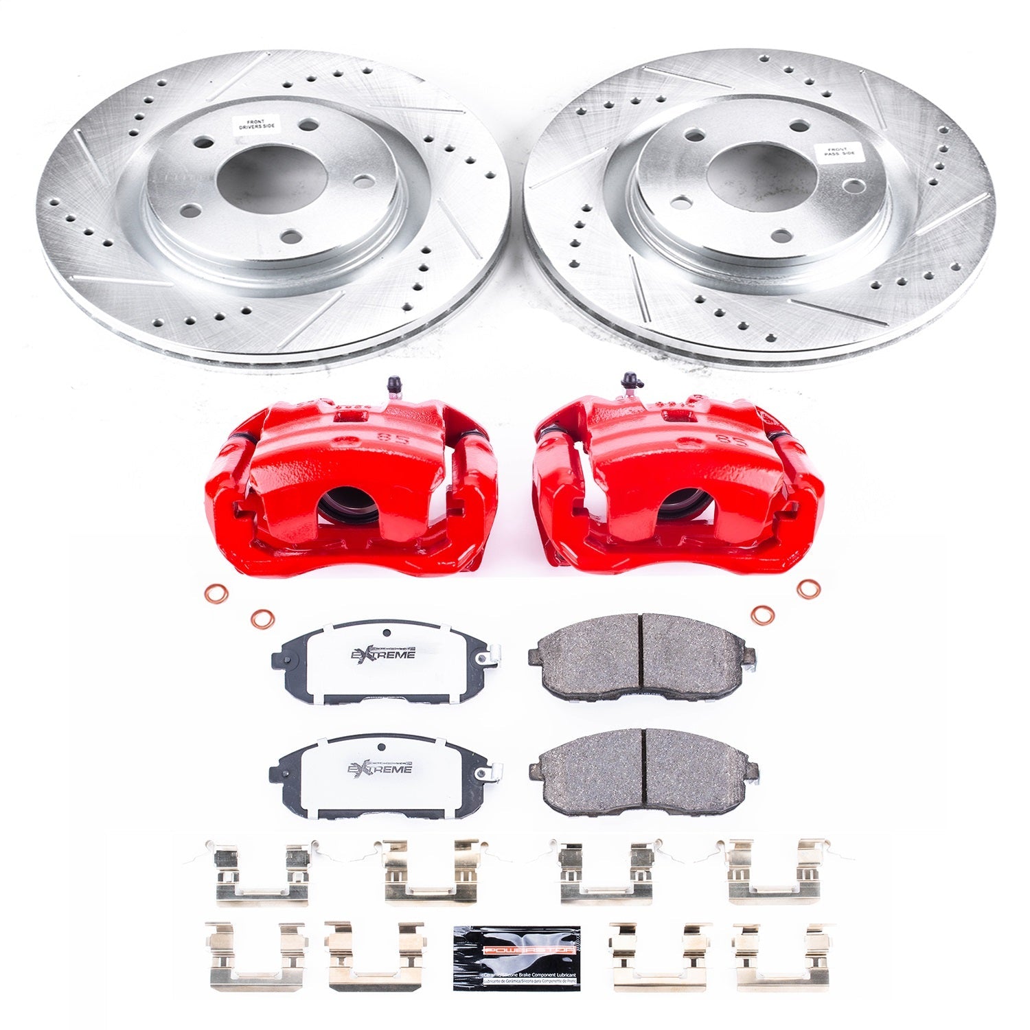 PowerStop Front Z26 Street Warrior Brake Kit w/ Calipers | Nissan Juke (11-17) (KC6094-26)