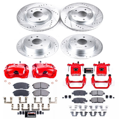 PowerStop Front & Rear Z23 Evolution Sport Brake Kit w/ Calipers | Nissan Juke (11-17) (KC6095)