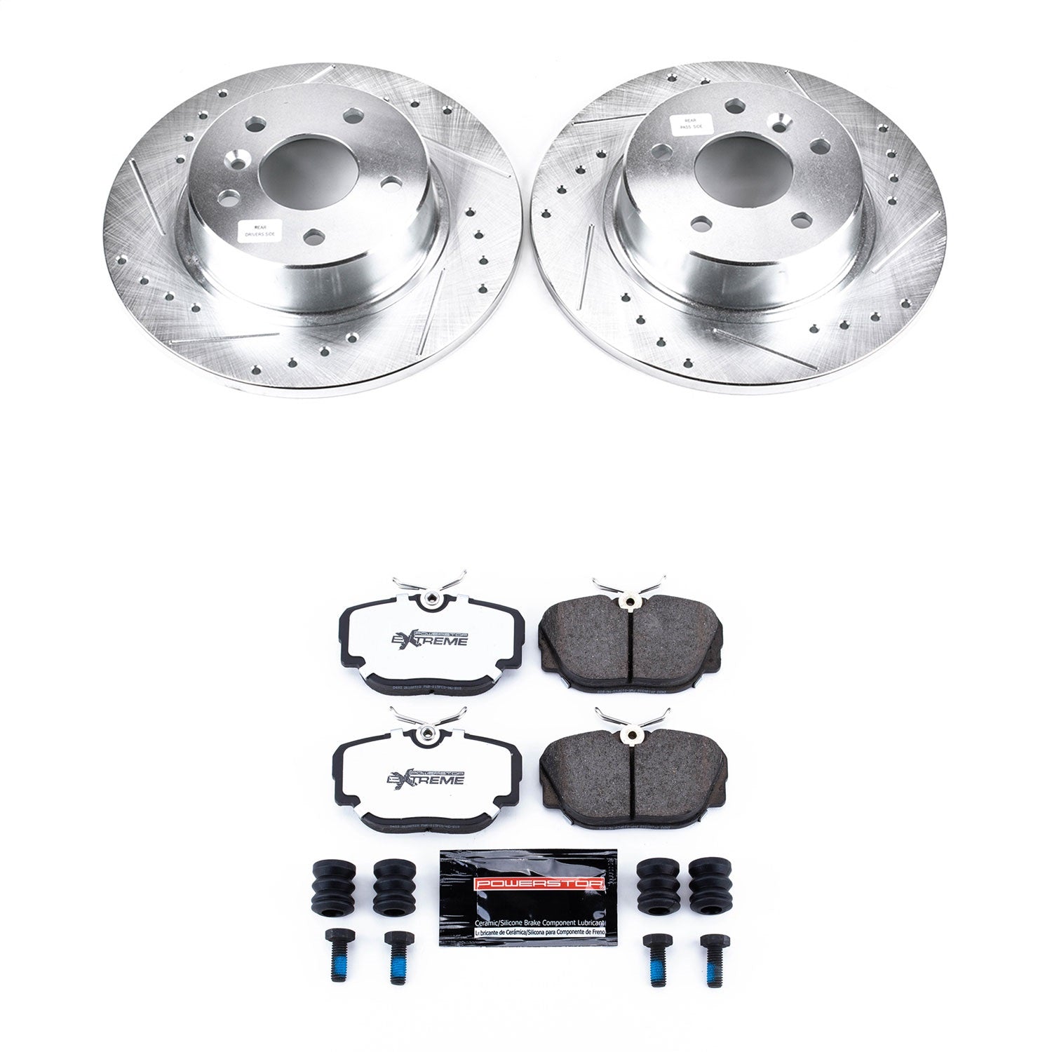 PowerStop Rear Z36 Truck & Tow Brake Kit w/ Calipers | Land Rover Discovery (99-04) (KC6152-36)