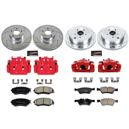 PowerStop Front & Rear Z23 Evolution Sport Brake Kit w/ Calipers | Scion FR-S (13-16) (KC6164)