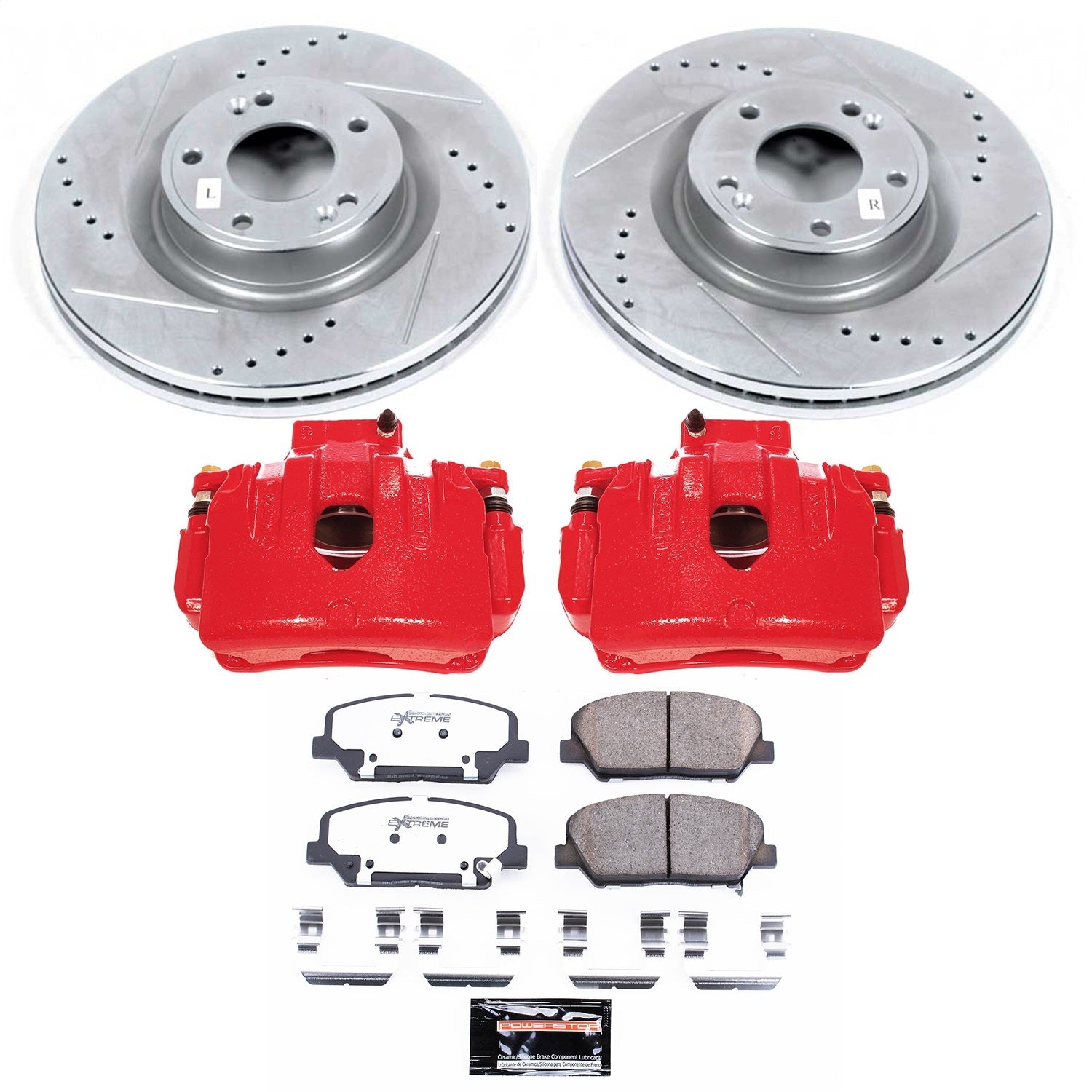PowerStop Front Z26 Street Warrior Brake Kit w/ Calipers | Hyundai Genesis Coupe (10-16) (KC6169-26)