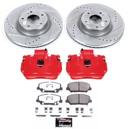 PowerStop Front Z26 Street Warrior Brake Kit w/ Calipers | Hyundai Genesis Coupe (10-16) (KC6169-26)