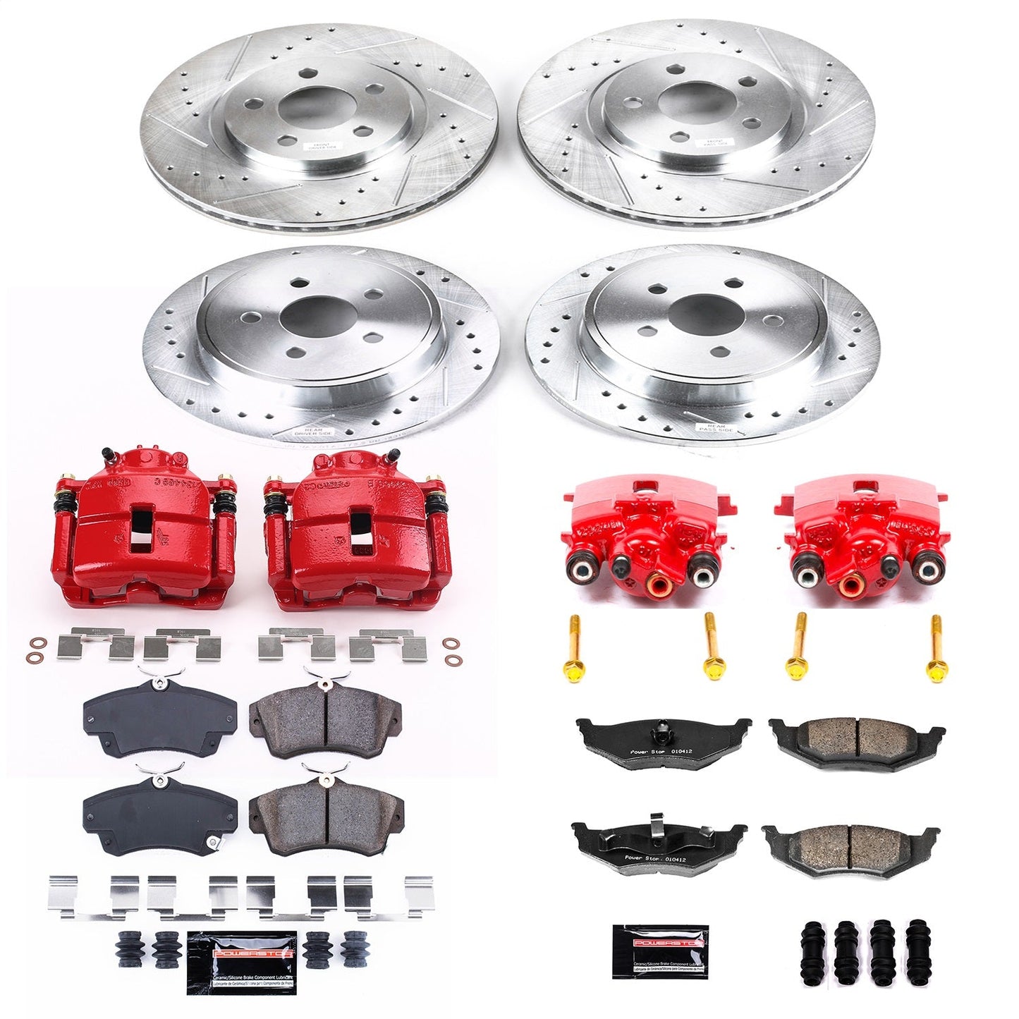 PowerStop Front & Rear Z23 Evolution Sport Brake Kit with Calipers | 2010 Chrysler PT Cruiser (KC6180)
