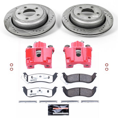 PowerStop Rear Z26 Street Warrior Brake Kit w/ Calipers | Ford Ranger (10-11) (KC6181-26)